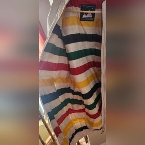 Hudson Bay Long Creme Puffer Coat